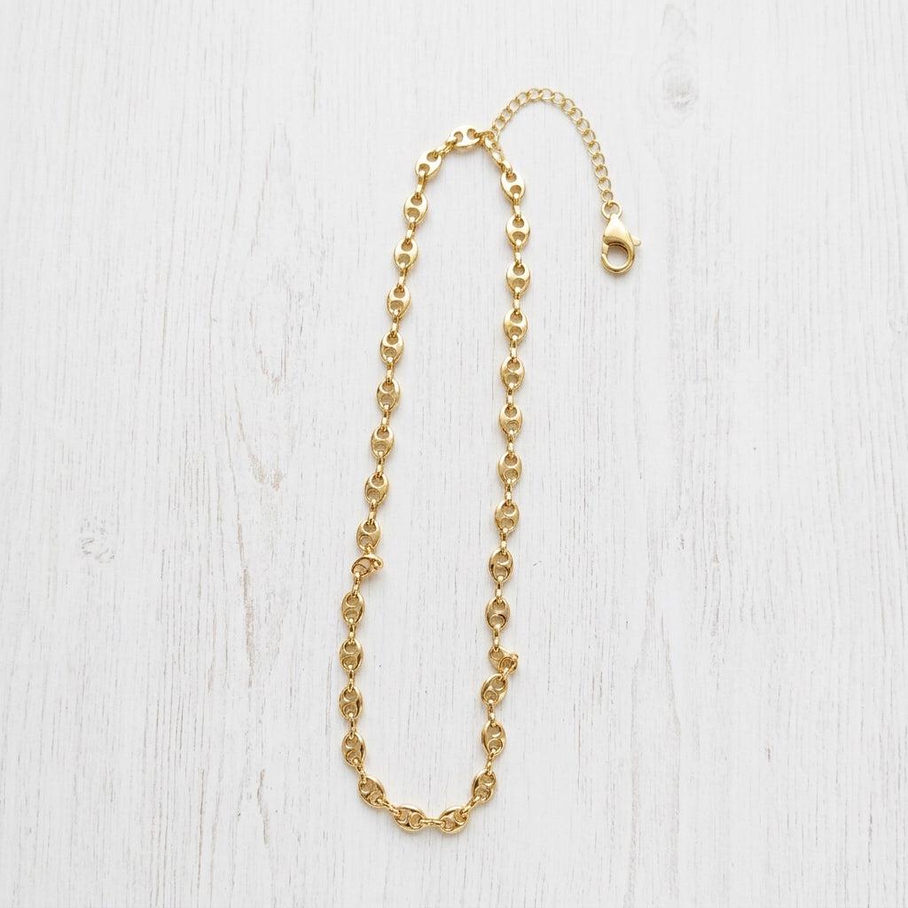 Coffee Bean Chain Necklace