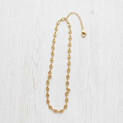 Coffee Bean Chain Necklace