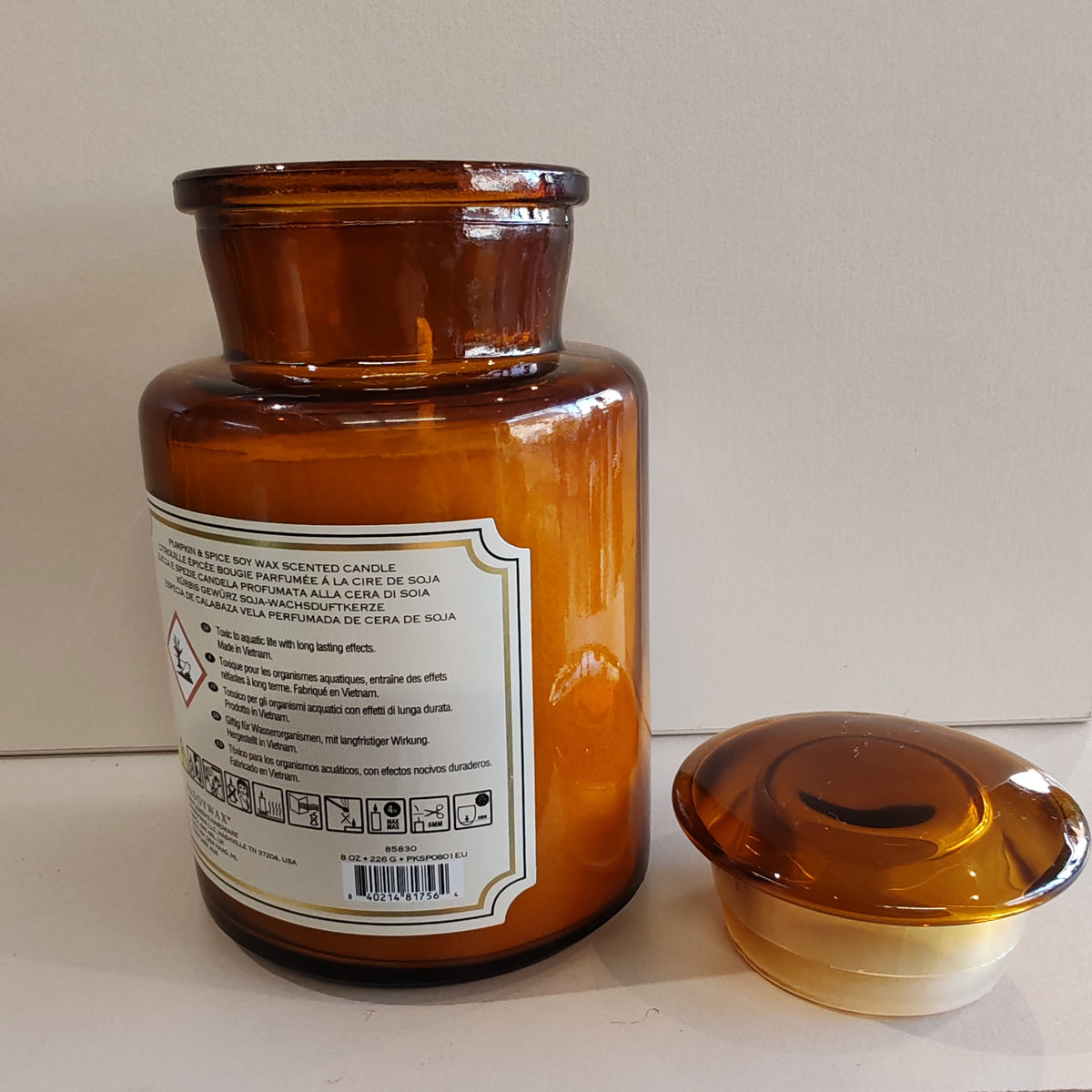 Pumpkin and Spice Apothecary candle