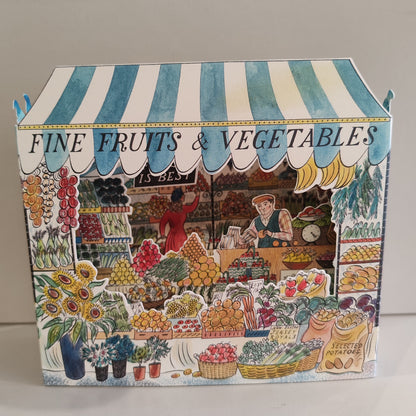Fruit and Veg shop design Greeting card