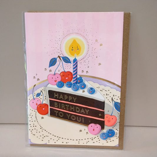 Berry Serenade Greeting Card