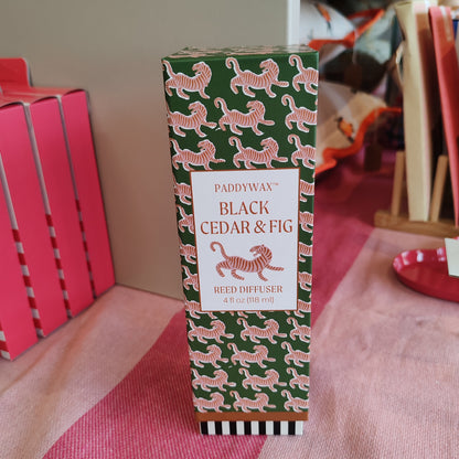 Paddy Wax Black Cedar & Fig Reed Diffuser 4 fl oz