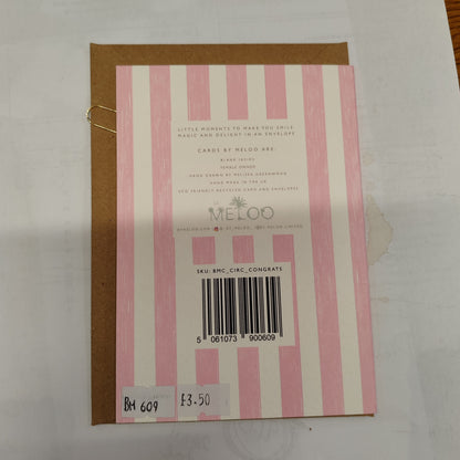 Congrats circus greeting cards