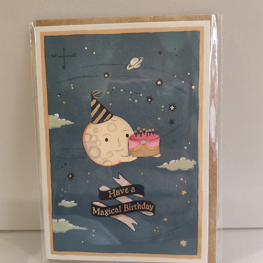 Love you to the moon and back.  Greeting card