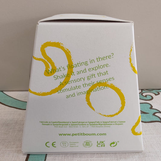 Sensory ball with ducks inside - yellow