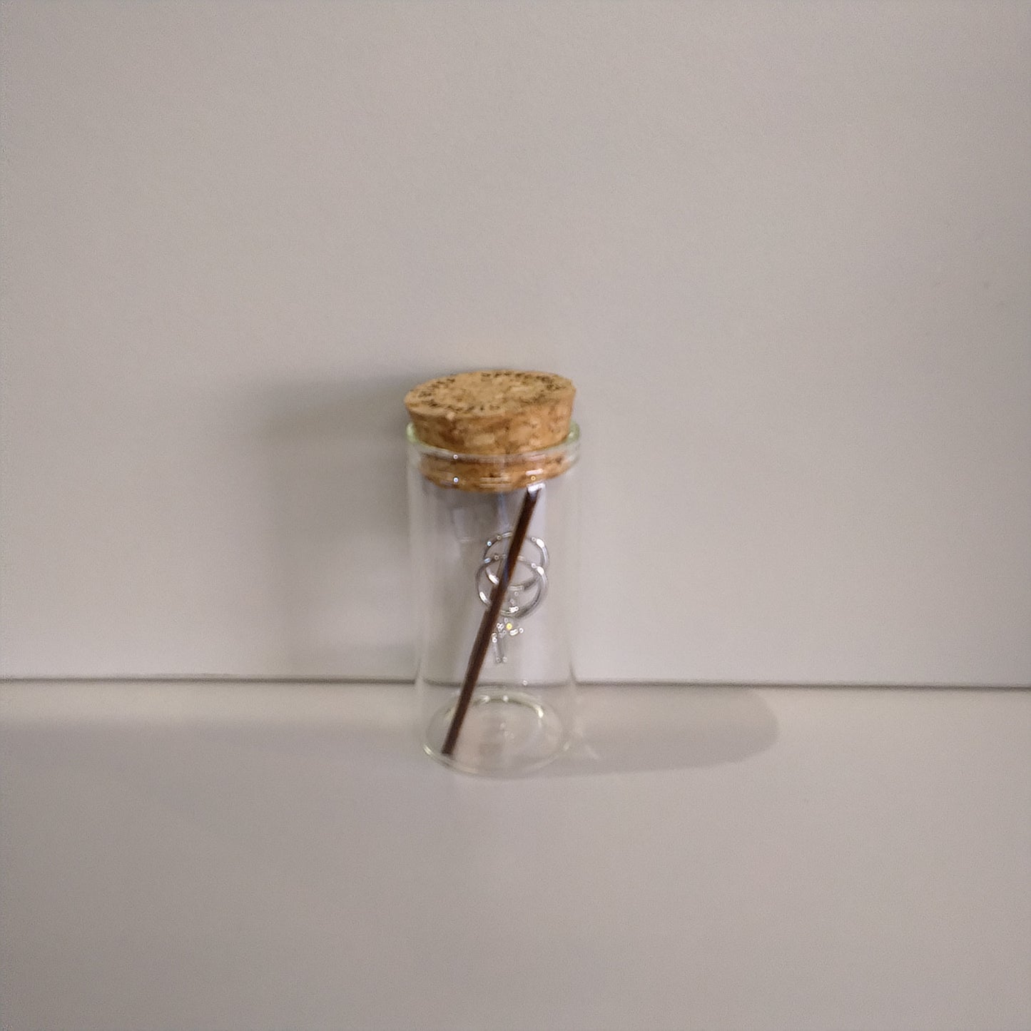 Clear Glass Huggies in Sterling Silver