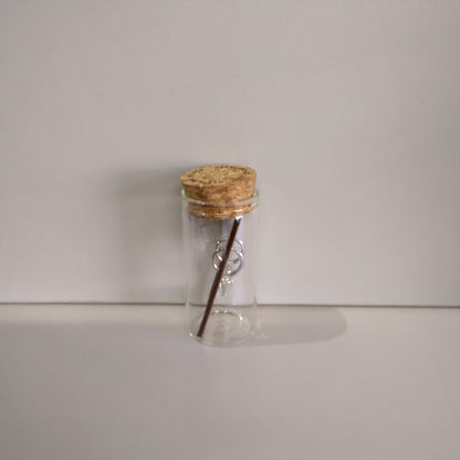 Clear Glass Huggies in Sterling Silver