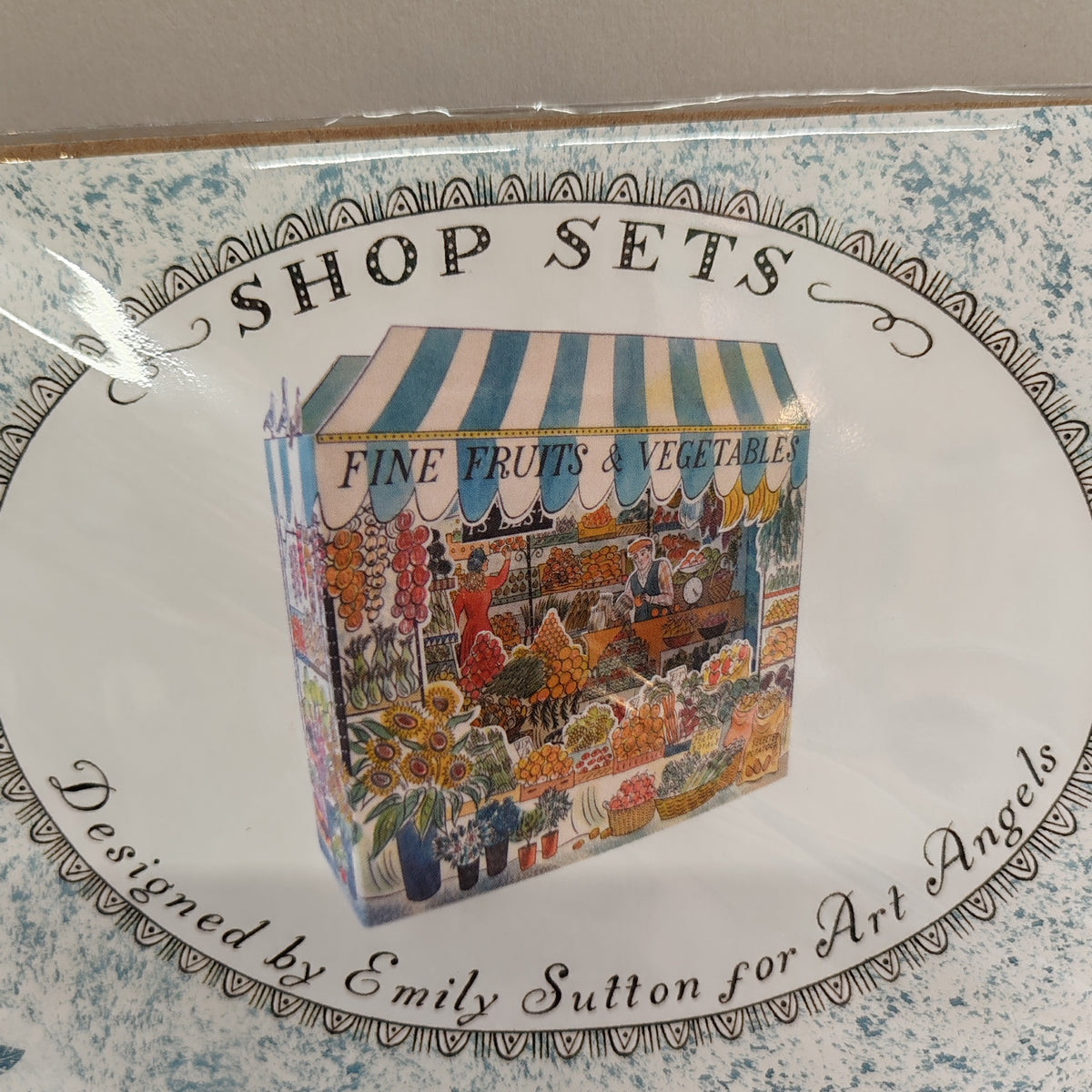 Fruit and Veg shop design Greeting card