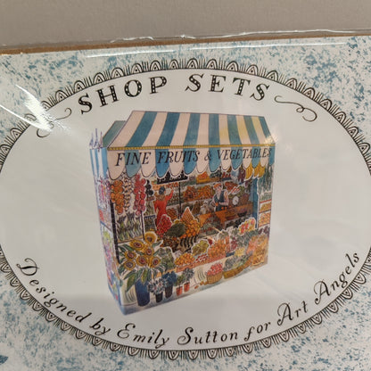 Fruit and Veg shop design Greeting card