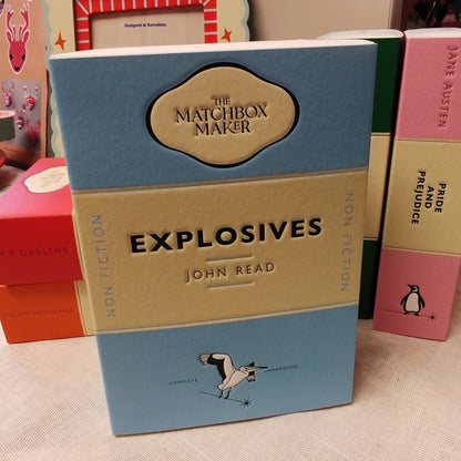 Reading book box style decorative Matches