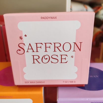 Paddywax Saffron Rose Soy Wax Candle 7 oz