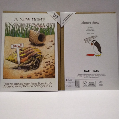 A New Home - Shell Greeting Card