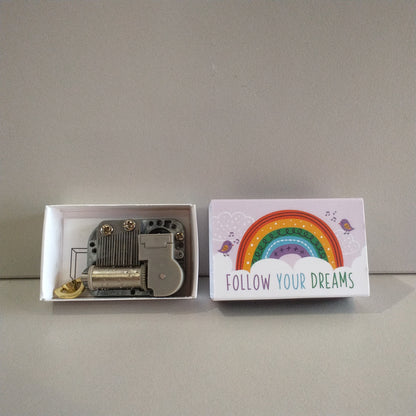 Somewhere Over the Rainbow Music Box in a Matchbox