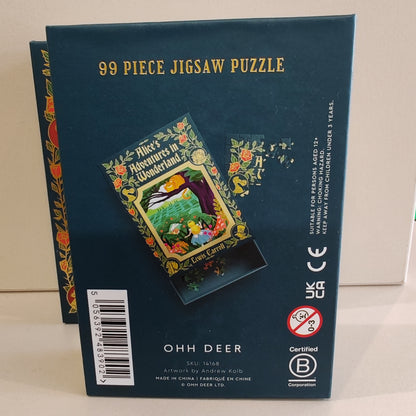 Mini 99 piece puzzle. Alice's adventure in wonderland.