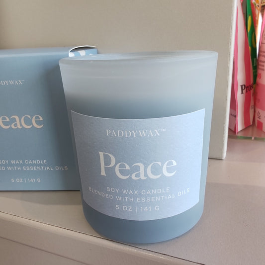 Wellness Essential Oils candle. 5oz. Peace