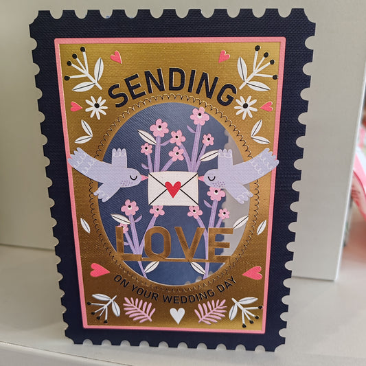 Wedding Day love Greeting card